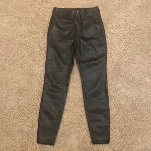 Free people faux leather skinny jeans